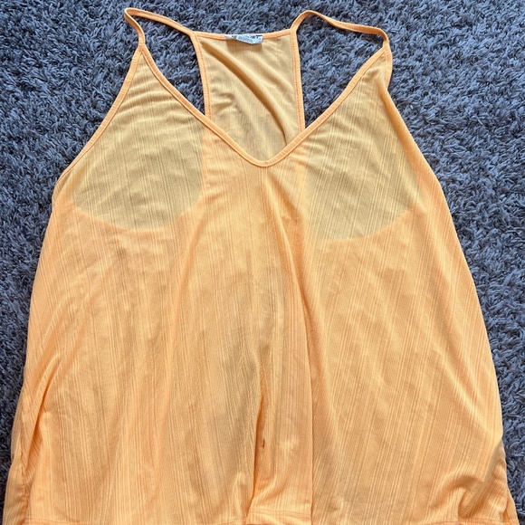 Intimately Free People: Loose Comfy Flowy Natural Orange Tank Top Summer Large - Picture 1 of 6